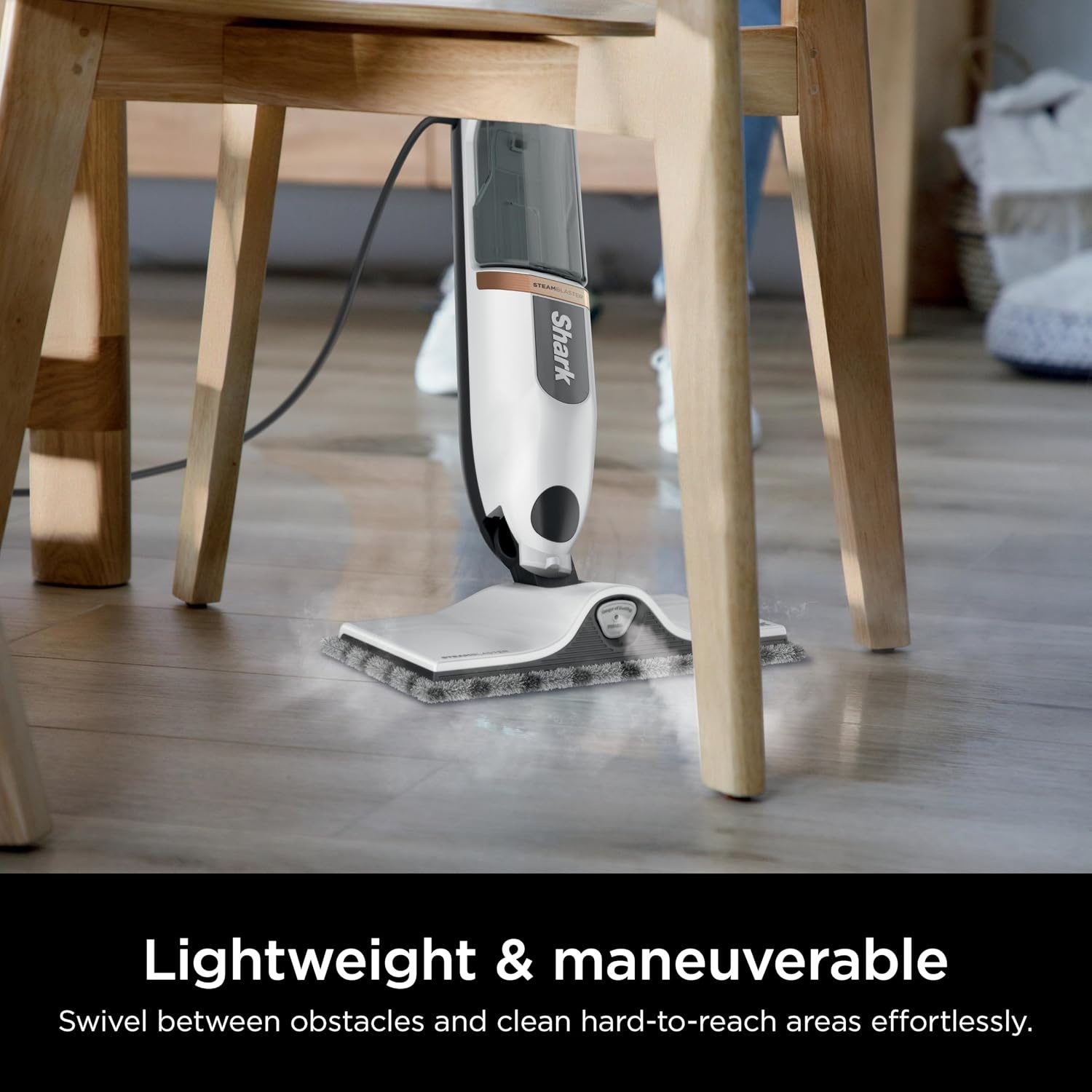 image:imageShark Steam Pocket Mop with 2 Washable Doublesided Pads Purple S3501Steam Blast Premium