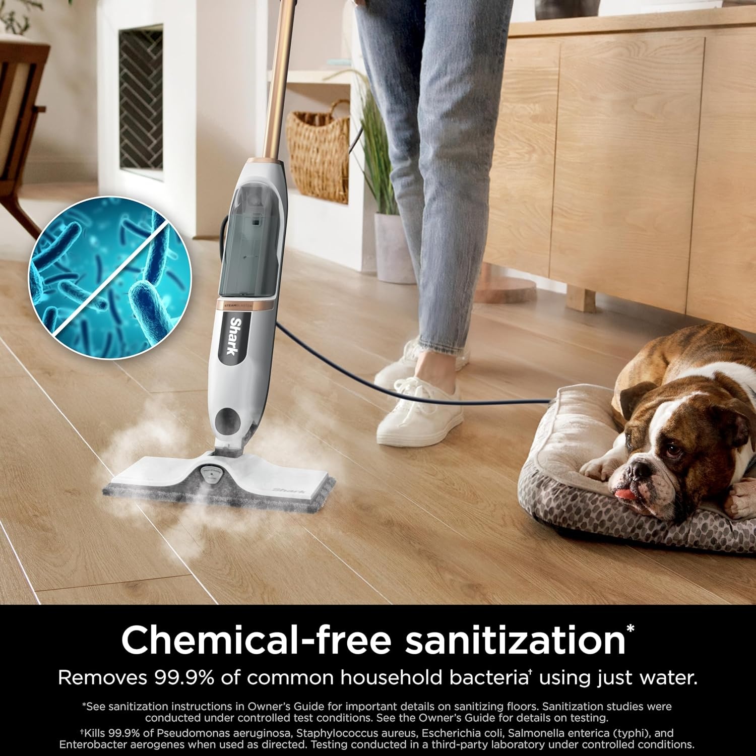 image:imageShark Steam Pocket Mop with 2 Washable Doublesided Pads Purple S3501Steam Blast Premium
