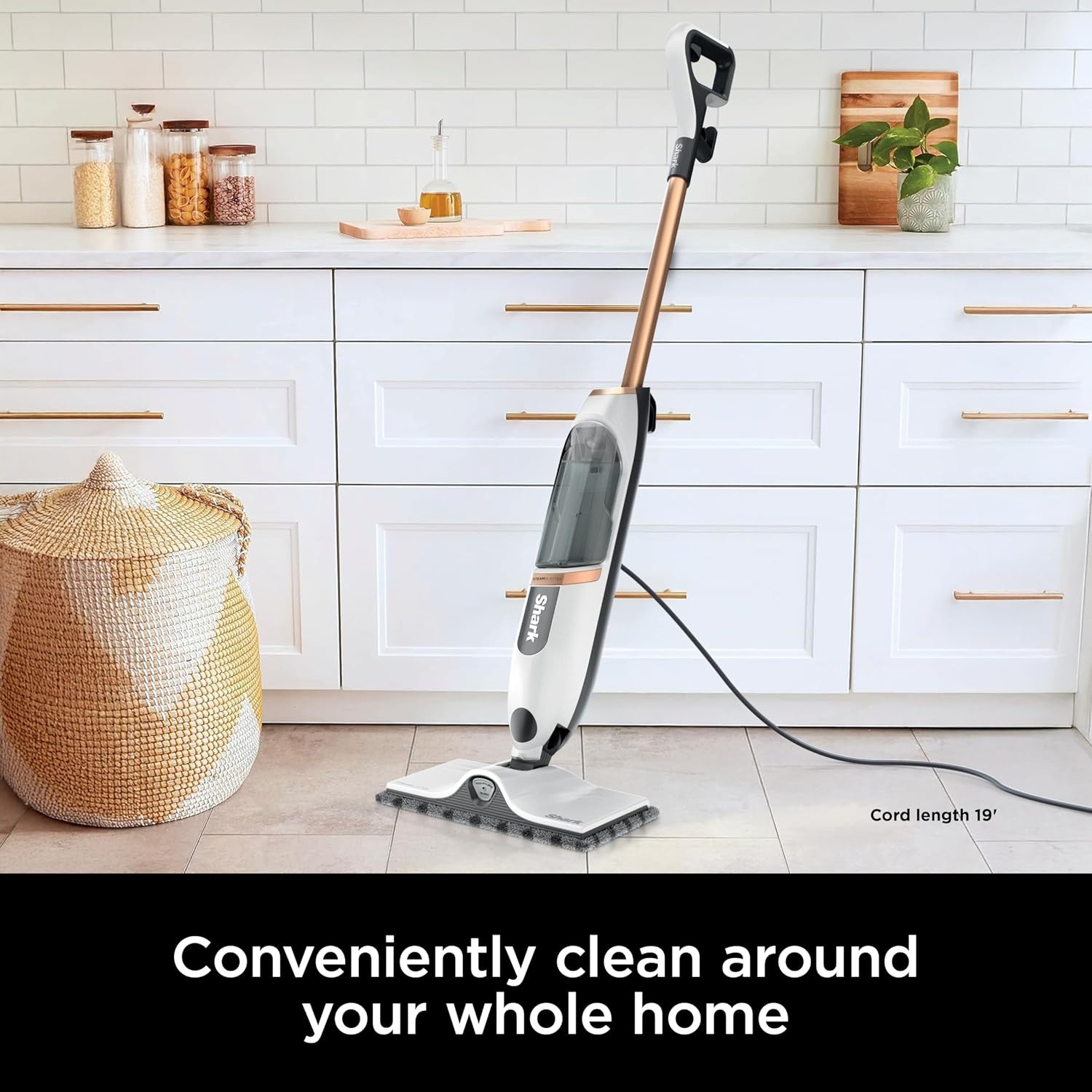 image:imageShark Steam Pocket Mop with 2 Washable Doublesided Pads Purple S3501Steam Blast Premium