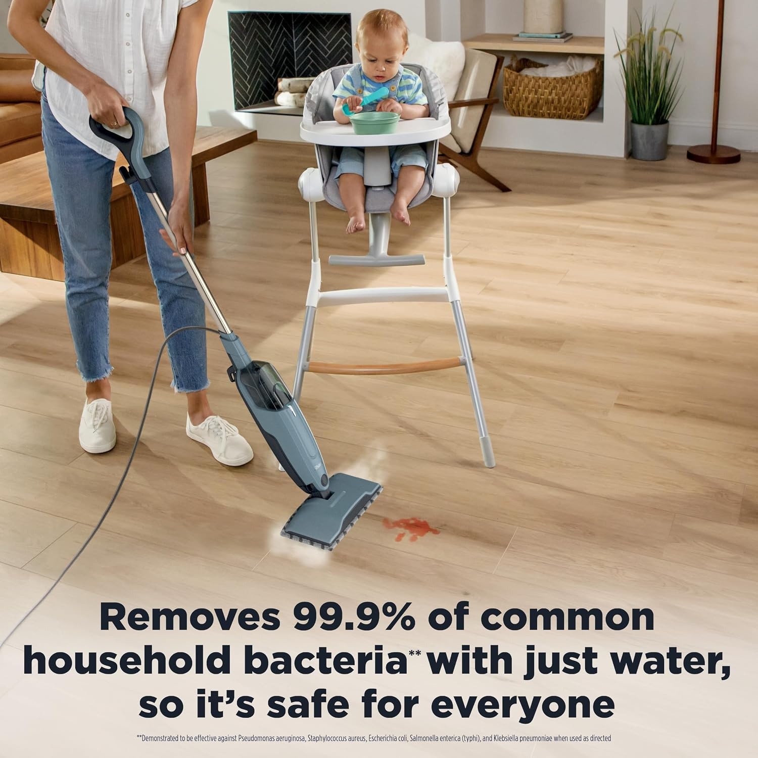image:imageShark Steam Pocket Mop with 2 Washable Doublesided Pads Purple S3501Steam Essential