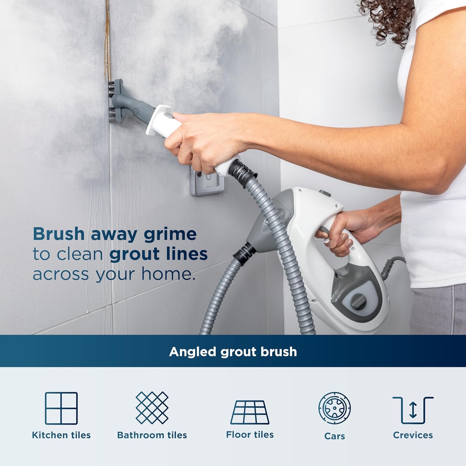 image:imageShark Steam Pocket Mop with 2 Washable Doublesided Pads Purple S3501Steam LiftAway Premium