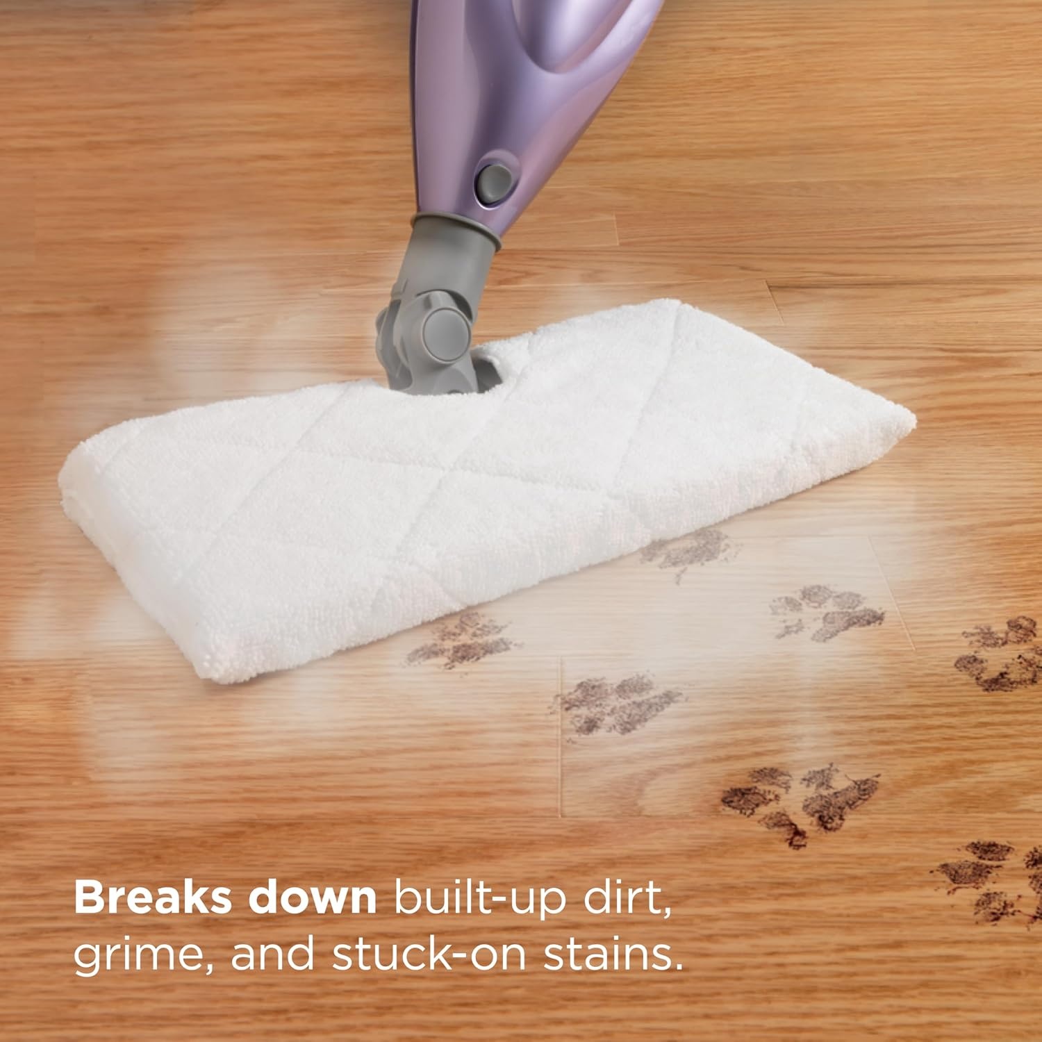image:imageShark Steam Pocket Mop with 2 Washable Doublesided Pads Purple S3501Steam Pocket Essentials