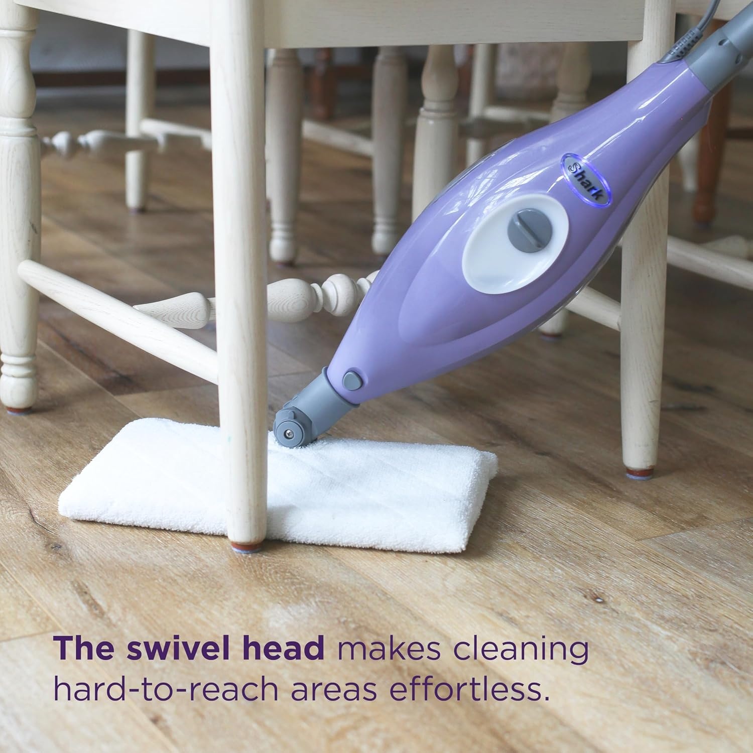image:imageShark Steam Pocket Mop with 2 Washable Doublesided Pads Purple S3501Steam Pocket Essentials