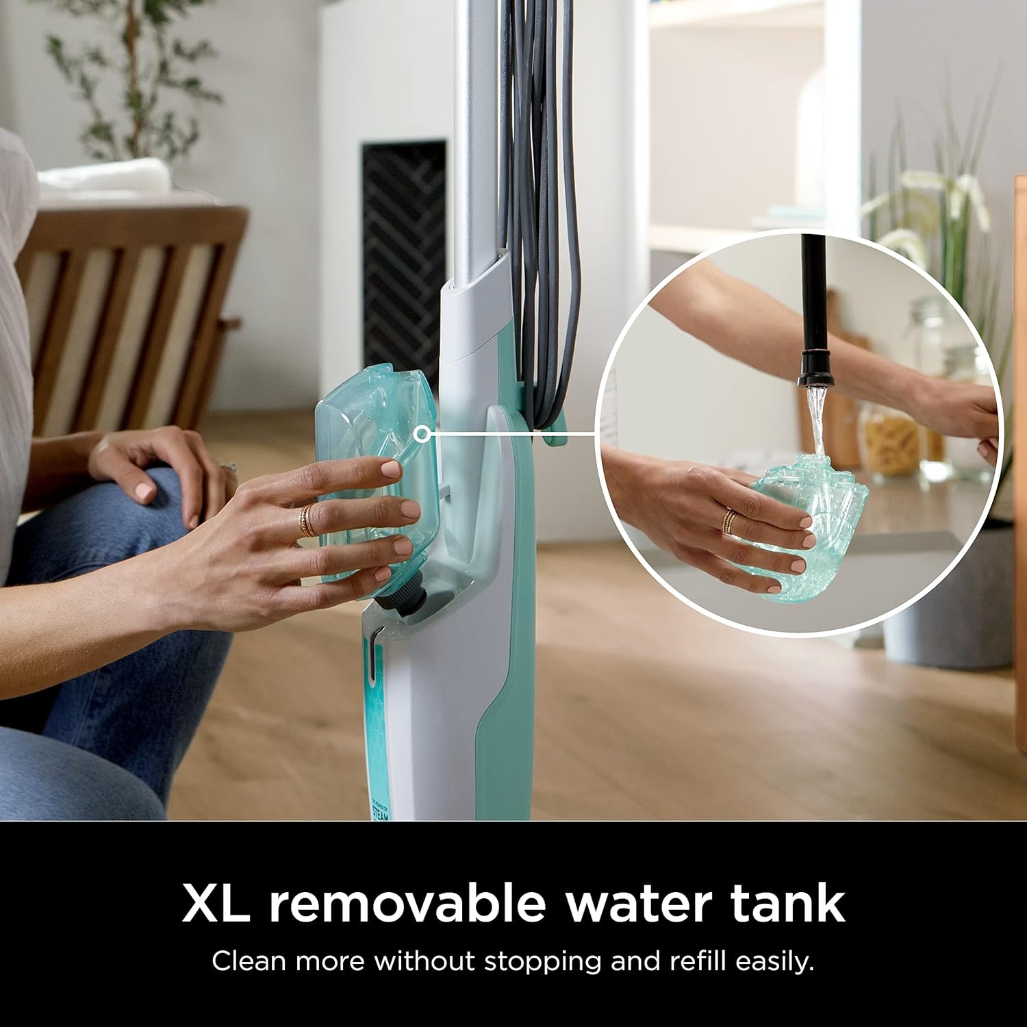 image:imageShark Steam Pocket Mop with 2 Washable Doublesided Pads Purple S3501Steam Starter