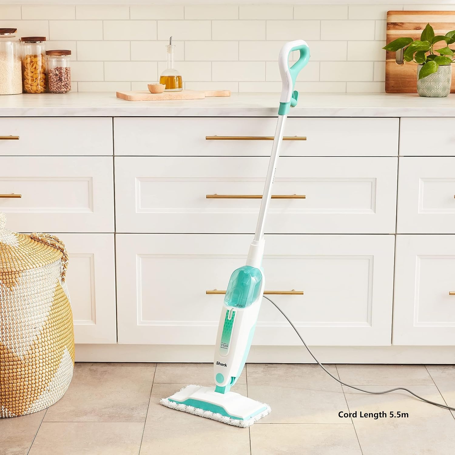 image:imageShark Steam Pocket Mop with 2 Washable Doublesided Pads Purple S3501Steam Starter