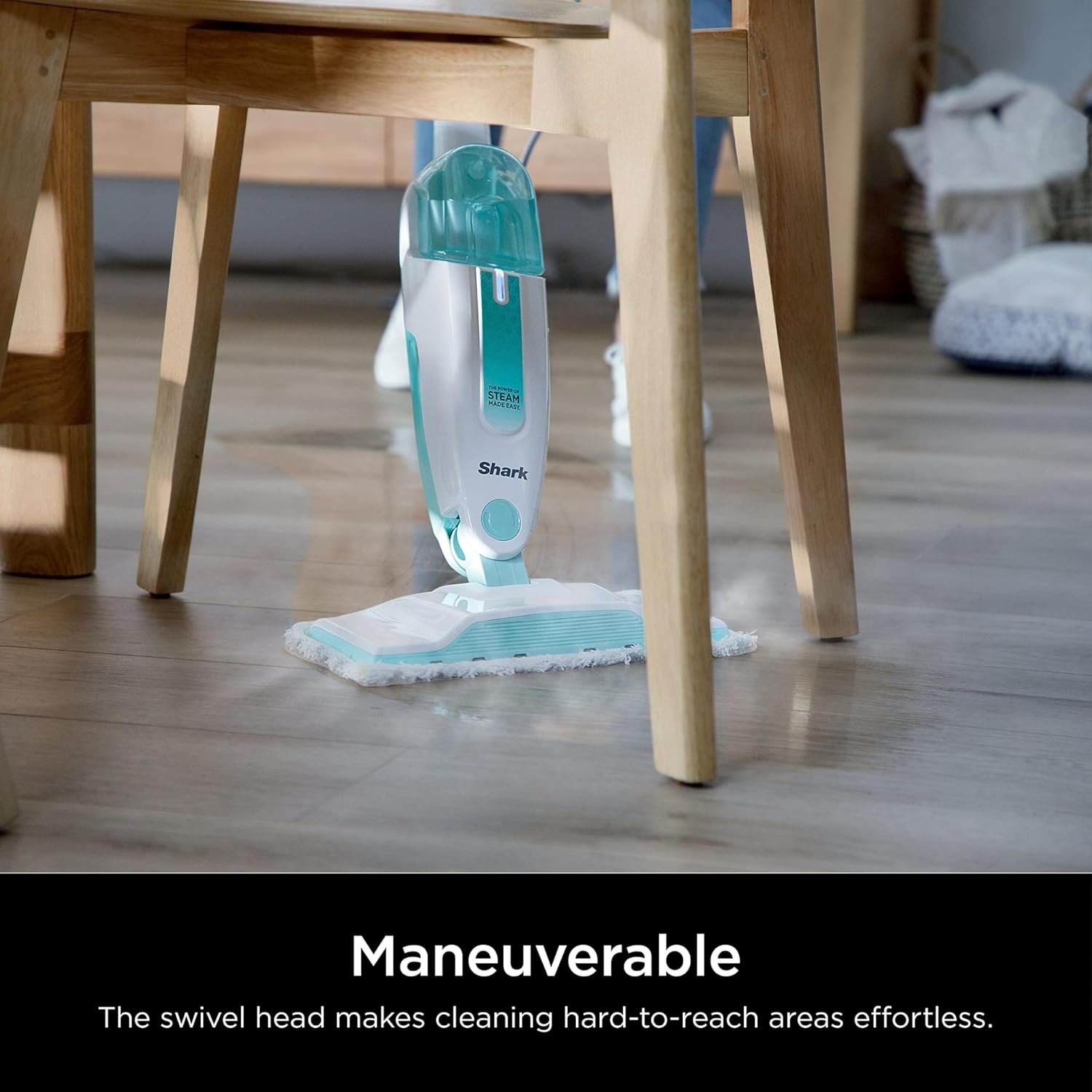 image:imageShark Steam Pocket Mop with 2 Washable Doublesided Pads Purple S3501Steam Starter