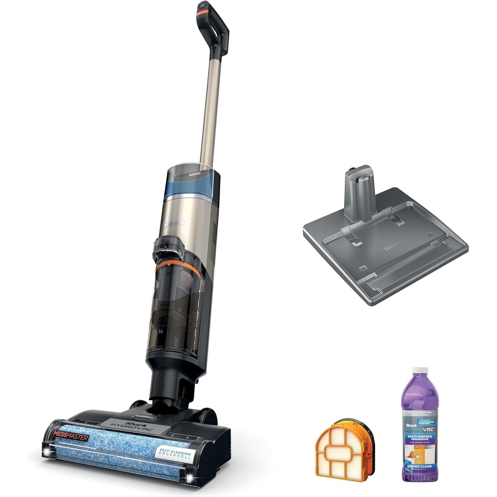 image:imageShark HydroVac Reveal Cordless Vacuum Mop and SelfClean Sage WD322BRNRose Gold