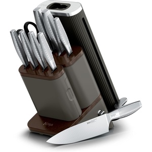 Ninja® Premium 11pc Knife Set, Removable Sharpener, Slate, WK62011BK3(Slate)