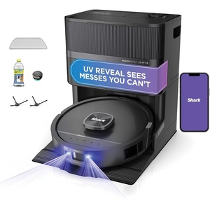 Shark PowerDetect UV Reveal Robot Vacuum & Mop, 60-Day Self Empty, AV3000XE(Black)
