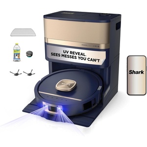 Shark PowerDetect UV Reveal Robot Vacuum & Mop, 60-Day Self Empty, AV3000XE(Blue Harbor)