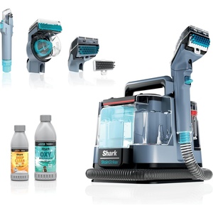 Shark StainStriker Portable Carpet/Upholstery Cleaner, 4 Tools, PX202BRN(StainStriker + 3 Tools + XL Cleaning Solutions)
